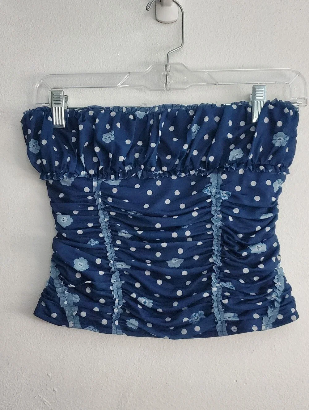 Free People Scottie Printed Tube- Blue - XS